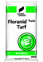 Комплексне мінеральне добриво для газону Floranid® Twin Turf 20-5-8(+2) з пролонгованою дією, 25 кг, COMPO