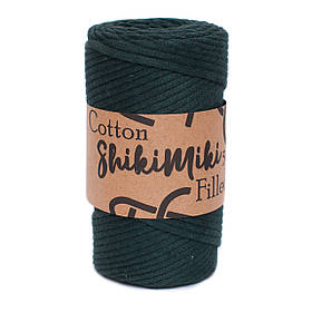 Трикотажний бавовняний шнур Cotton Filled 5 мм, колір Смарагдовий