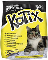 Kotix (Котікс) сілікагелевой наповнювач для літаків кішок 7.6 літрів.