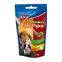 Ласощі для кроликів і морських свинок Trixie «Vitamin Drops» 75 г (овочі)