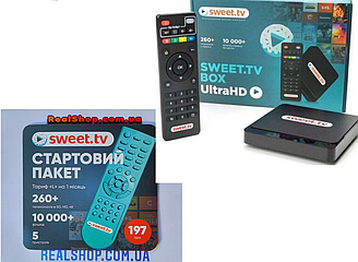 Медіаплеєр Sweet.TV inext TV5 1 GB/8 GB + Стартовий пакет "L"