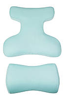 BEAUTY SET - комплект подушок для сну на животі (FACE PILLOW№1+ ROLLER PILLOW №2) тенсел, м'ята