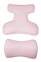 BEAUTY SET - комплект подушок для сну на животі (FACE PILLOW№1+ ROLLER PILLOW №2) тенсел пудра