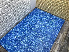 Коврик пазл мат EVA мягкое напольное покрытие 60х60см 1мм коврик для игровых комнат синій ЕВА МР5, фото 3