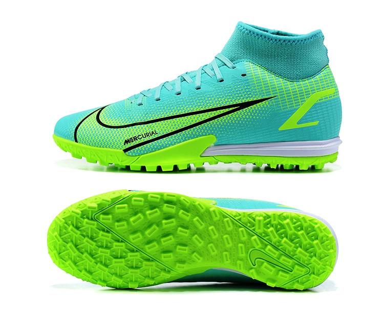 Футбольні сороконіжки Nike Mercurial Superfly VIII Academy TF Dynamic Turq/Lime Glow