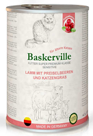 Влажный корм Baskerville Sensitive ягненок/клюква/кошачья мята для взрослых кошек всех пород 400 гр. х 6 шт