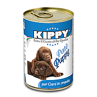 Вологий корм для цуценят Kippy Dog 400 г х 12 шт (курка і яловичина)