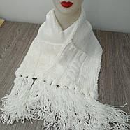 Набір підлітковий шапка+ білий шарф 30032831, фото 4
