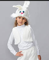 Детский карнавальный костюм зайчик белый 98-122 см и прокат 200 грн