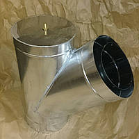 Трійник із ревізією 45 градусів