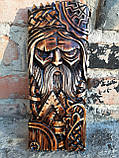 Дерев'яне панно "Бог Одін" (Óðinn). Варіант №2. Скандинавська міфологія, фото 10