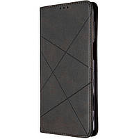 Чехол-книжка Leather Book Oppo A12 (Чёрный)