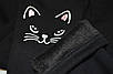 Лосіни на хутрі для дівчинки з кошенятами чорний Смайл Тайм Smile Time Black Kitten, чорні, фото 6