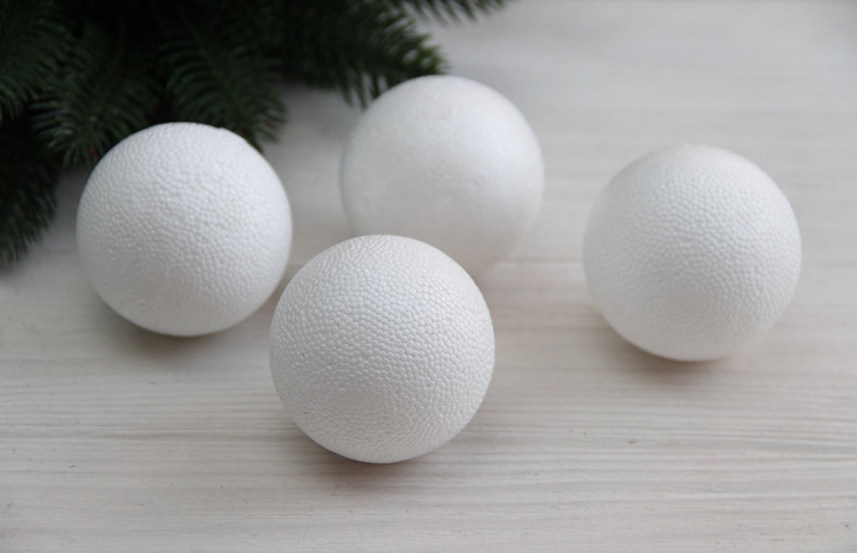 Кулі пінопластові 5 см, 10 шт.