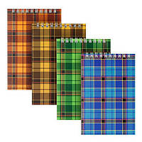 Блокнот А6 48арк., в клітинку, на спіралі (верхня), м'яка обкладинка Axent Delta асорті