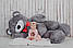 Великий плюшевий ведмедик Yarokuz Річард 2 метра Сірий, фото 4