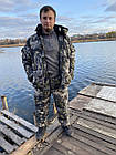 Зимовий костюм для риболовлі на мембрані "піксель" до - 15 С, фото 2