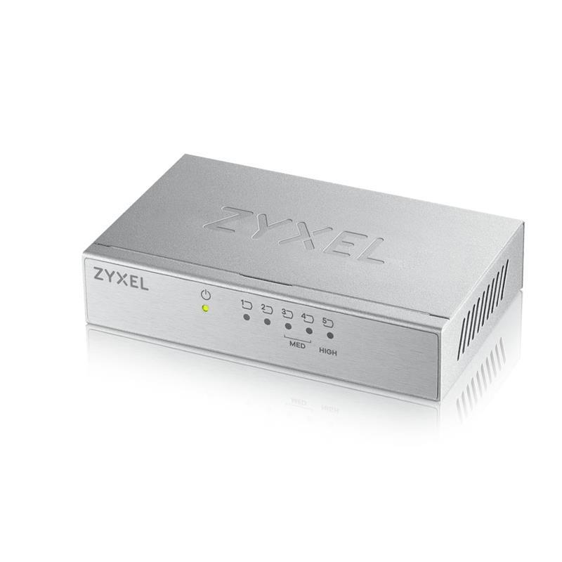 Комутатор ZYXEL GS-105B v3 (GS-105BV3-EU0101F) (5xGE, металевий корпус)