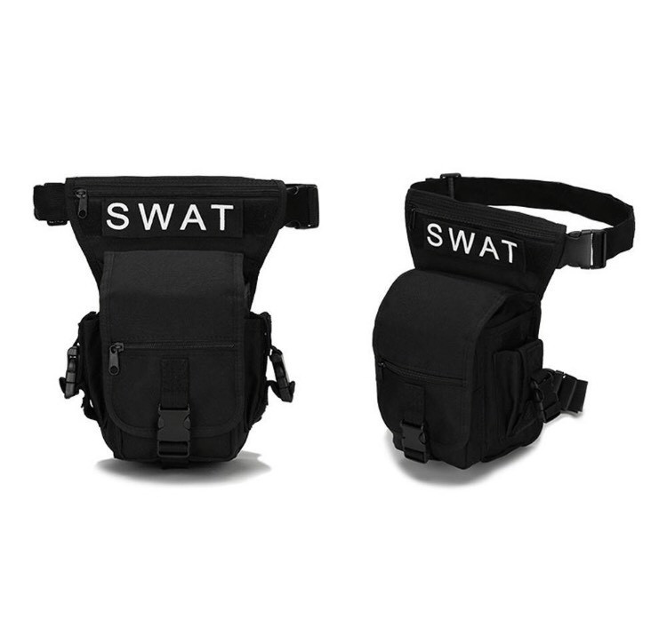 Стегновий поясна сумка Swat Чорний B05, Oxford 600D