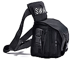 Стегновий поясна сумка Swat Чорний B05, Oxford 600D, фото 4
