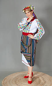 Український жіночий костюм в народному стилі "Борщівські мотиви"  № 222 (44 - 60 р.)