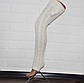 Біло-молочні жіночі гольфи вище коліна 65 см, шерсть, фото 5
