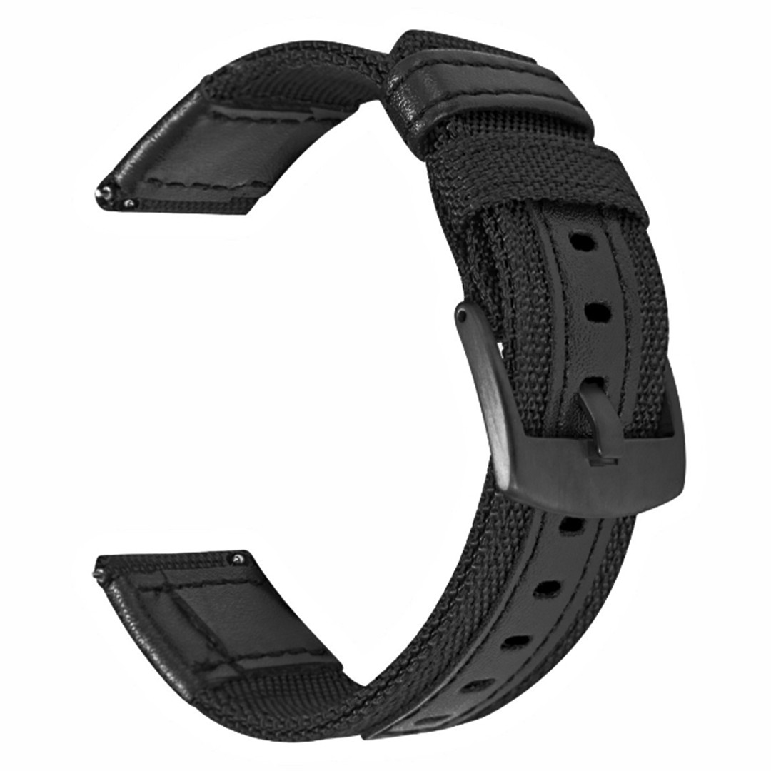 Нейлоновий ремінець для Amazfit GTR 2 (A1952) | HMU | 22 мм | чорний