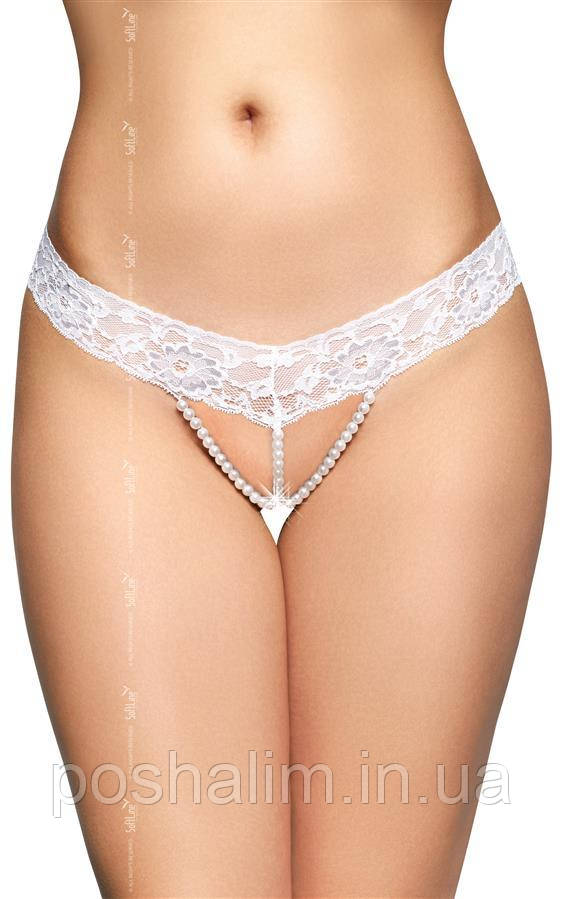 Трусики-стринги жіночі — SLC 2021 G-String 2491 — white, фото 1