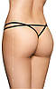 Трусики жіночі стринги чорні — SLC 2021 G-String 2495 — black, фото 2