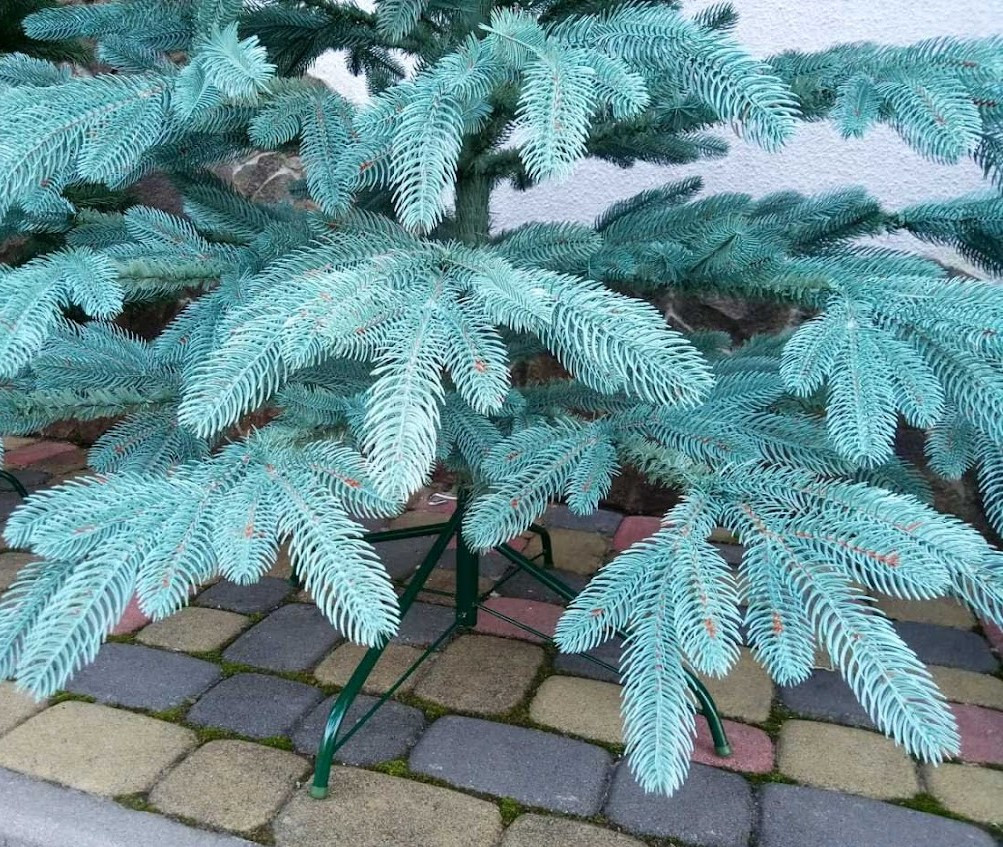 Исскуственные елки литая Премиум 2,5 м голубая Пышная ёлка Новогодняя Ель Премиум качество 250 см - фото 9 - id-p1502320799