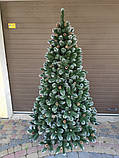 Штучна Ялинка 2,2 м з інеєм, шишками та перлами, Штучні ялинки та сосни, фото 6