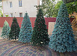 Штучні ялинки лита Швейцарська 1,5 м блакитна Пишна ялинка Новорічна Ялина Преміум якість 150 см, фото 4
