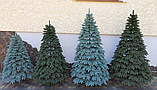 Штучні ялинки лита Швейцарська 1,5 м блакитна Пишна ялинка Новорічна Ялина Преміум якість 150 см, фото 5