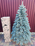 Штучні ялинки лита Швейцарська 1,5 м блакитна Пишна ялинка Новорічна Ялина Преміум якість 150 см, фото 2