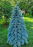 Штучні ялинки лита Швейцарська 1,5 м блакитна Пишна ялинка Новорічна Ялина Преміум якість 150 см, фото 6