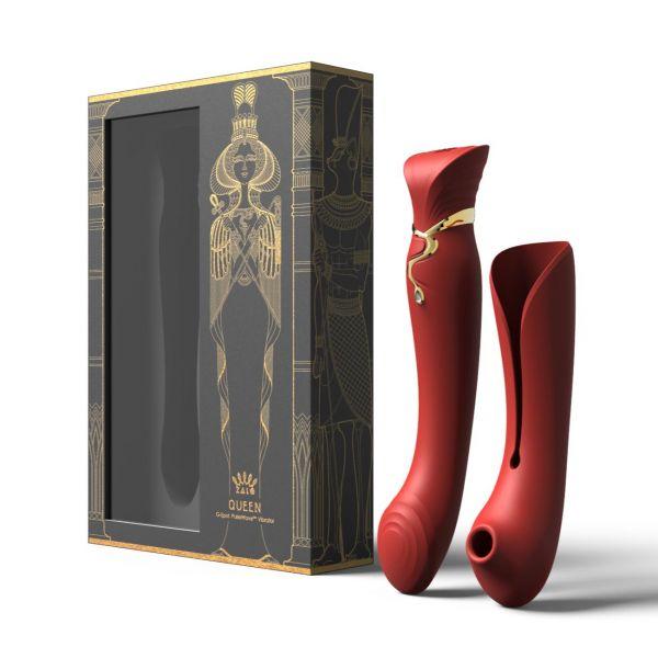 Ультрасучасний вібратор 3 в 1 Zalo Queen, Wine Red LB