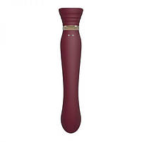 Ультрасучасний вібратор 3 в 1 Zalo Queen, Wine Red LB, фото 6