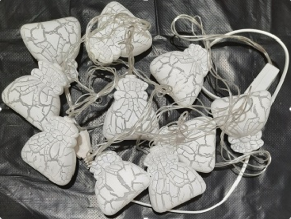 Гірлянда 10L мішечки прозорий провід колір тепло-білий 2 м (10L-2); 1/60, фото 1