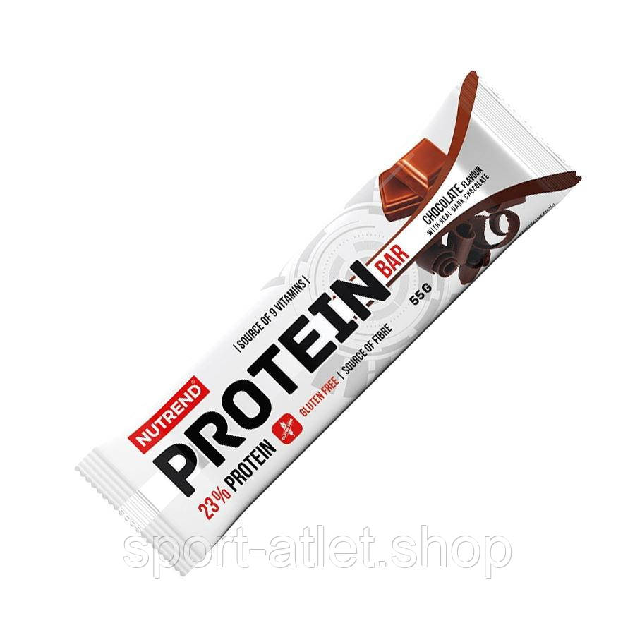 Батончик Nutrend Protein Bar 23%, 55 грамів Шоколад у чорному шоколаді