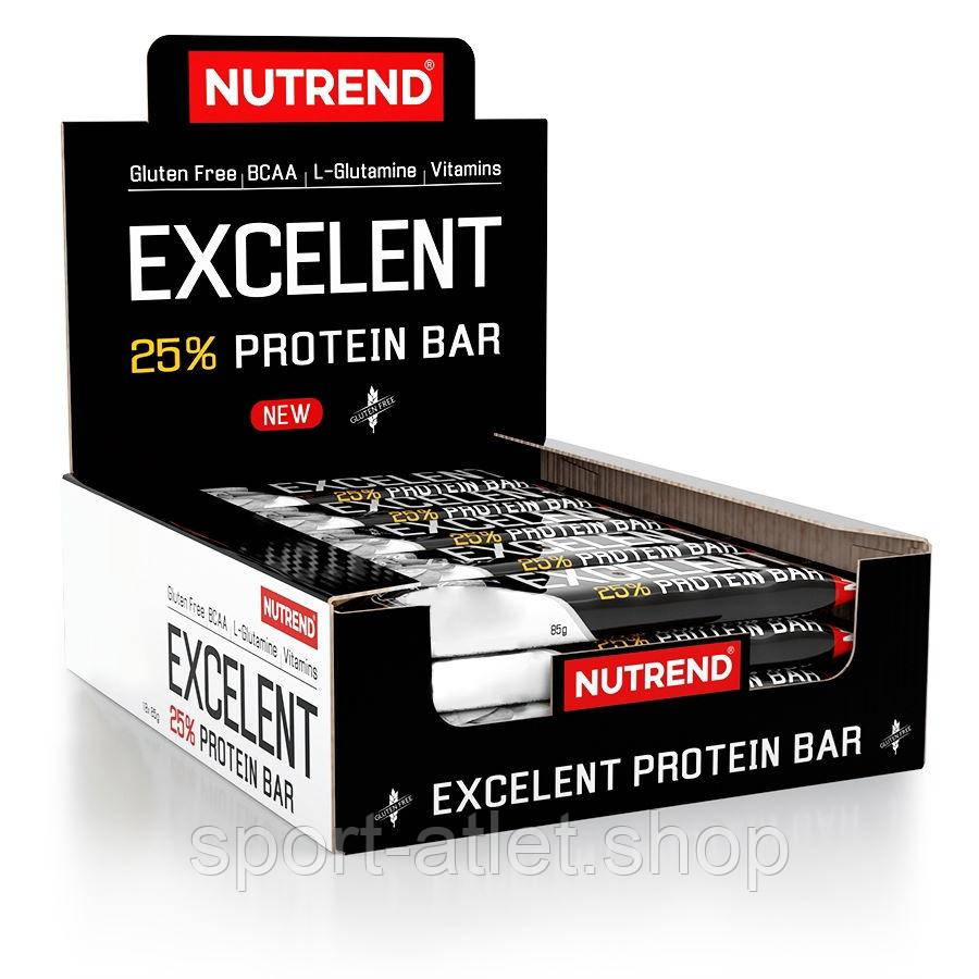 Батончик Nutrend Excelent Protein Bar, 18*85 грам Мигдаль фісташки в молочному шоколаді