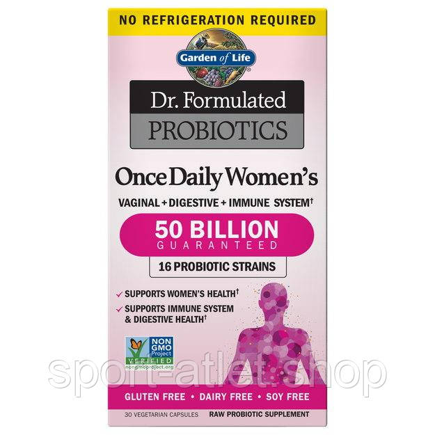 Пробіотики і пребіотики Garden of Life Dr. Formulated Once Daily Women's, 30 вегакапсул