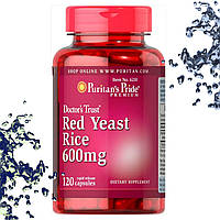 Красный дрожжевой рис Puritan's Pride Red Yeast Rice 600 мг 120 капсул