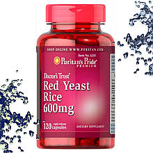 Червоний дріжджовий рис Puritan's Pride Red Yeast Rice 600 мг 120 капсул