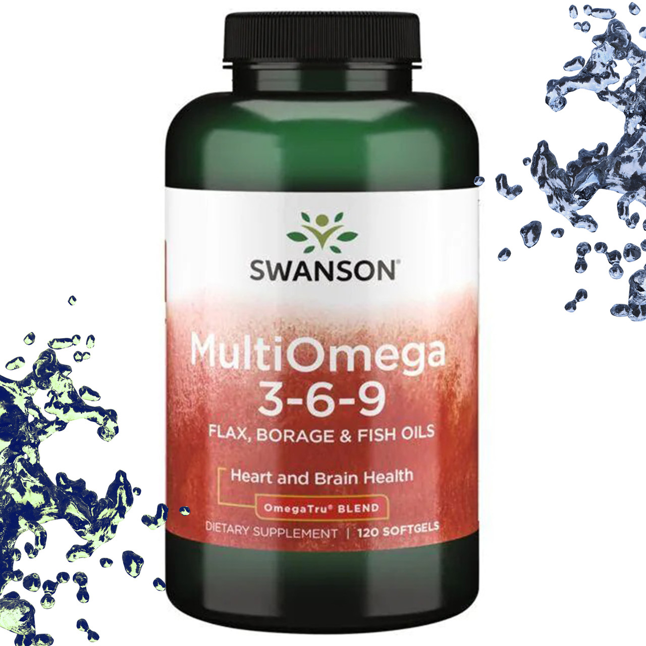 Жирні кислоти Swanson Multi Omega 3-6-9 120 гелевих капсул