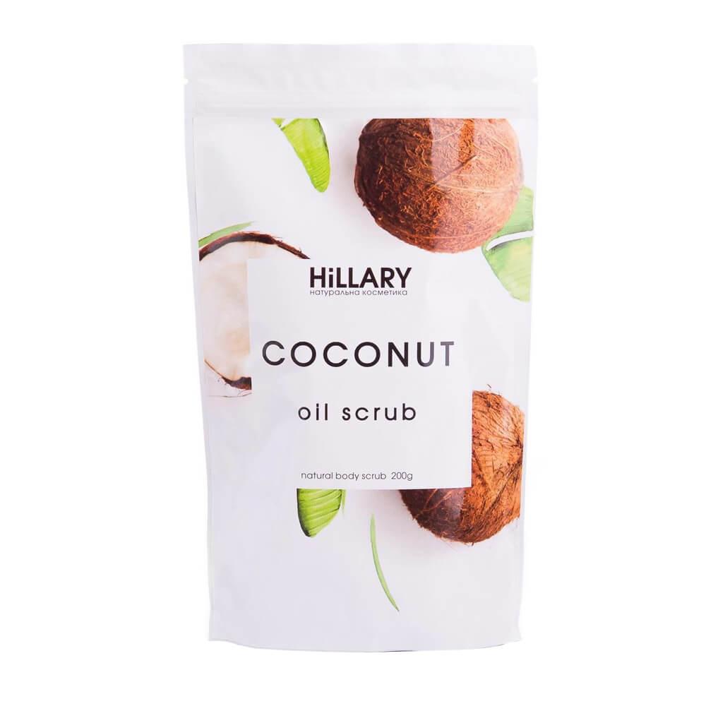 Скраб для тіла кокосовий Coconut Oil Scrub, 200 г ТМ Hillary