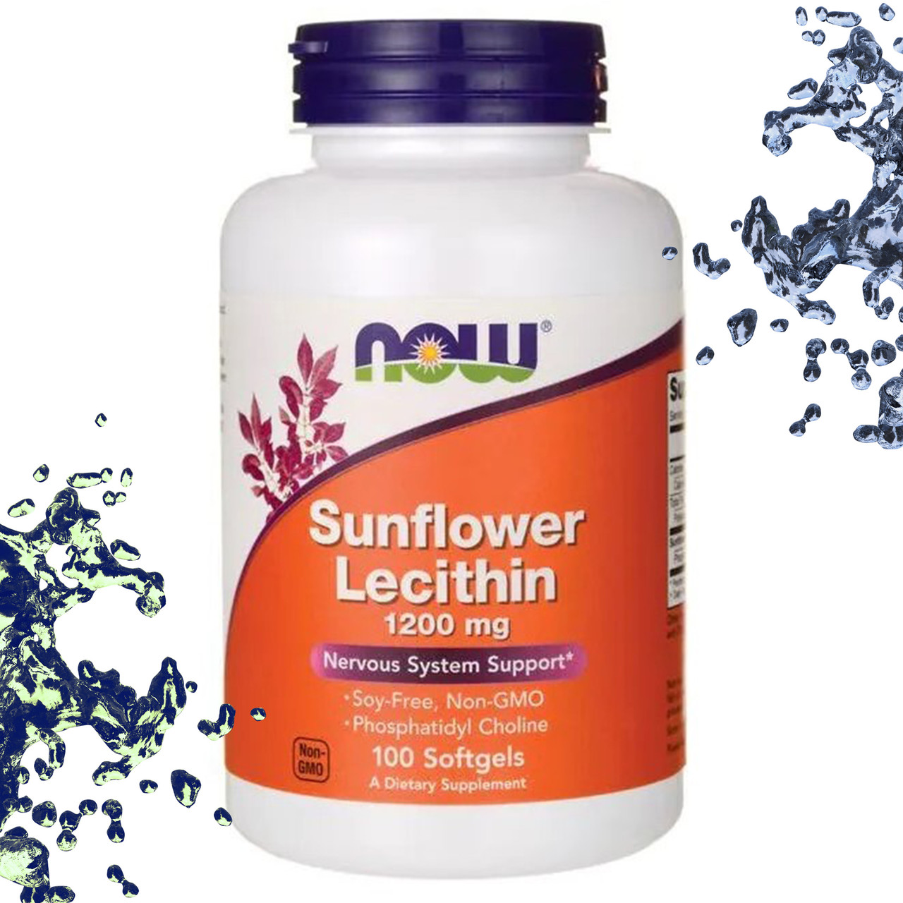 Лецитин Подсолнечника NOW Foods Sunflower Lecithin 1200 мг 100 гелевых капсул - фото 1 - id-p1510402313