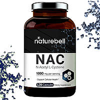 Відхаркувальний NatureBell NAC N-Acetyl L-Cysteine 1000 мг 120 капсул