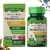 Пробиотик для детей Nature's Truth Kid's Chewable Probiotic-14 (Ягодный вкус) 30 жевательных таблеток