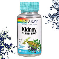 Добавка для почек Solaray Kidney Blend SP-6 (Кукурузный шелк, Петрушка) 100 вегетарианских капсул