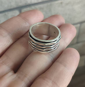 Серебряное медитативное кольцо  18 р, ( спиннер), фото 2